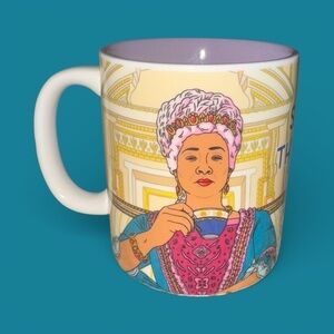 "Spill the Tea" coffee mug featuring a Bridgerton-themed illustration Coffee Cup